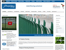 Tablet Screenshot of jfhanleyfencing.com